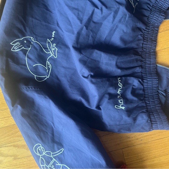 Sea New York Navy Bomber Jacket with Brown Collar - Picture 9 of 12